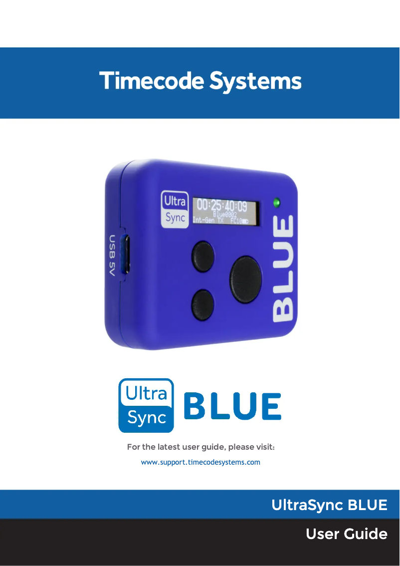 Image de la première page du manuel de l'appareil UltraSyncBlue