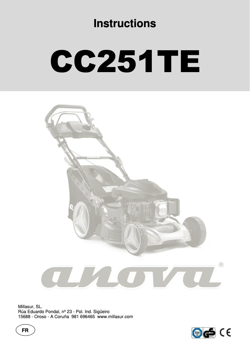 Página 1 del manual Manual de usuario Anova CC251TE