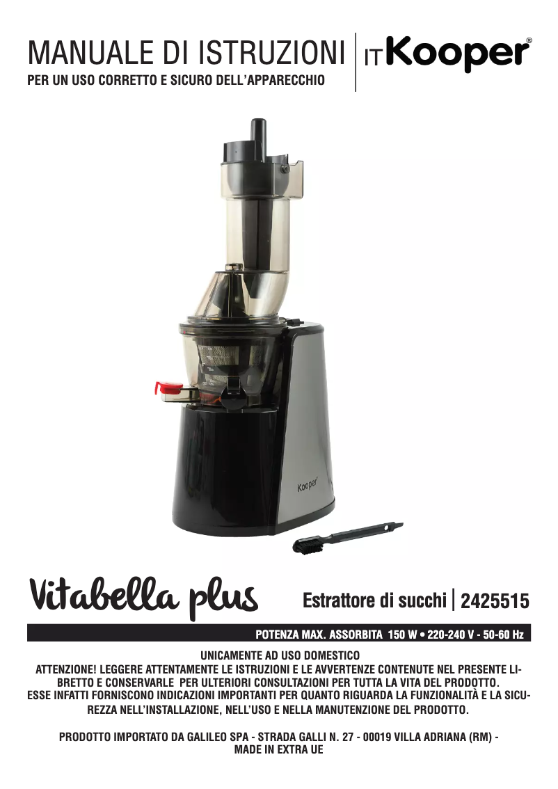 Page n°1 - Manuel utilisateur Kooper 2425515