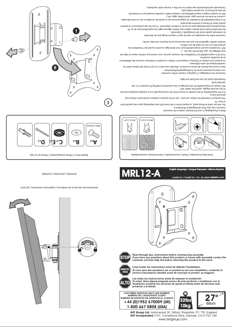Image de la première page du manuel de l'appareil MRL12-A