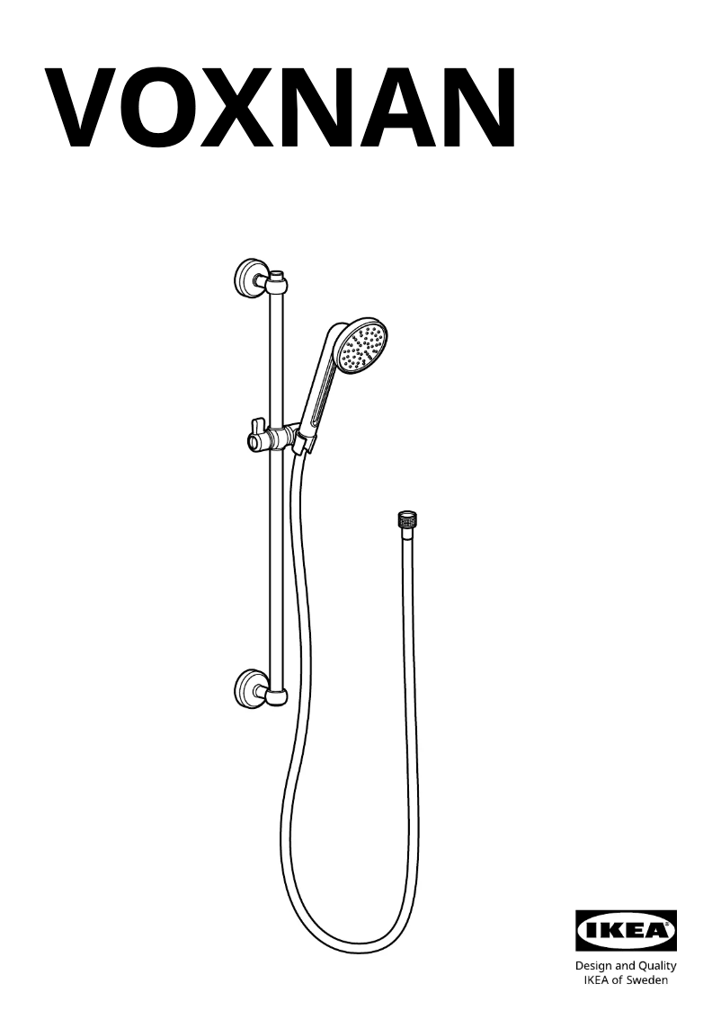 Page 1 de la notice Manuel utilisateur Ikea VOXNAN 503.426.14