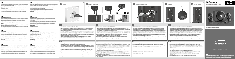 Page 1 de la notice Manuel utilisateur Speed-Link Gravity Veos SL-8222-BK