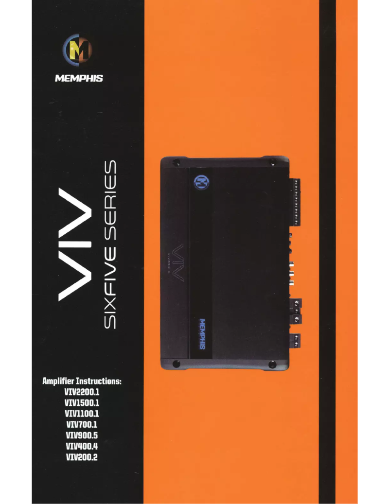 Page 1 de la notice Manuel utilisateur Memphis Audio VIV700.1