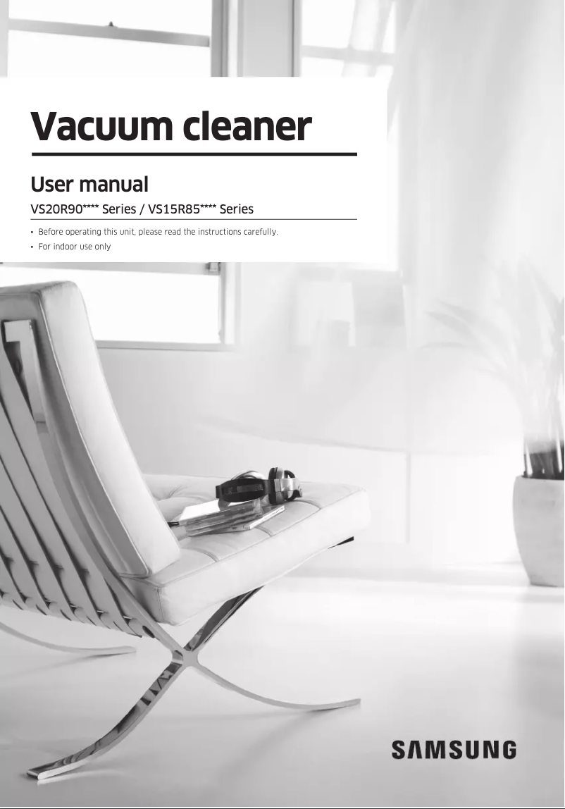 Page n°1 - Manuel utilisateur Samsung VS20R9042T2