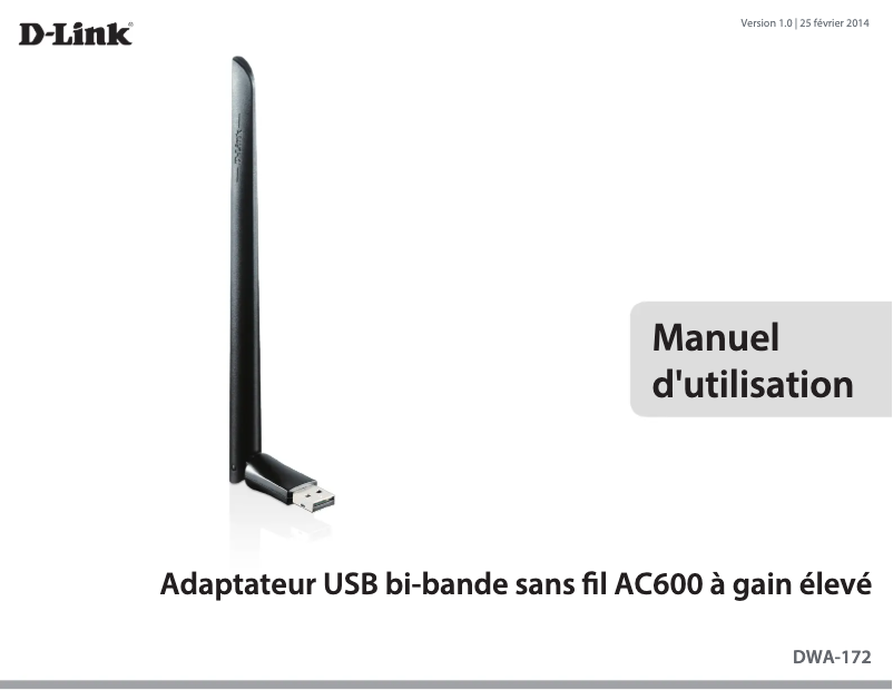 Image de la première page du manuel de l'appareil DWA-172