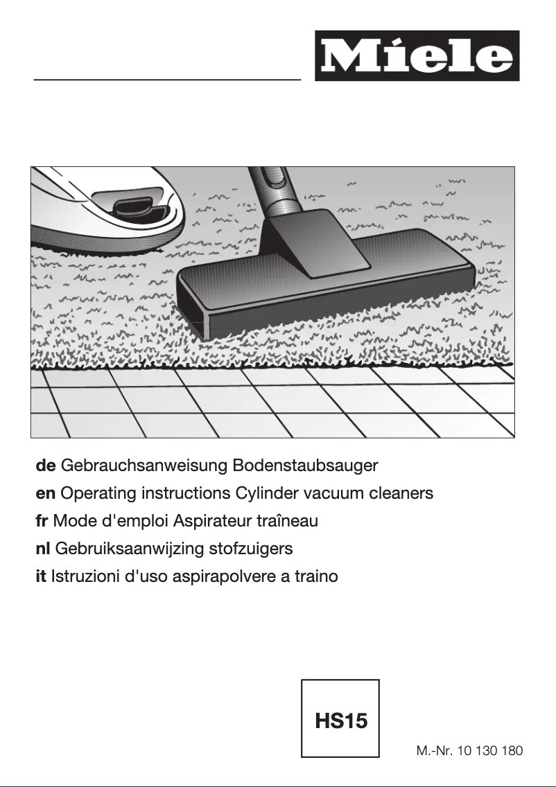 Page 1 de la notice Manuel utilisateur Miele Complete C3 Celebration Parquet EcoLine Plus