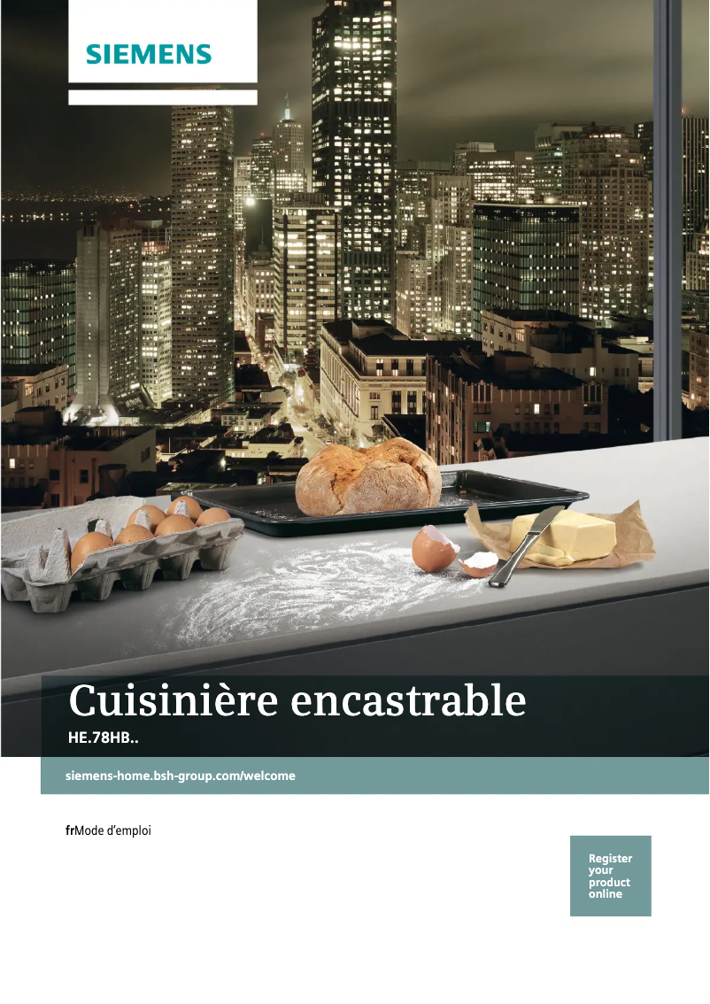 Image de la première page du manuel de l'appareil HE378HBS1