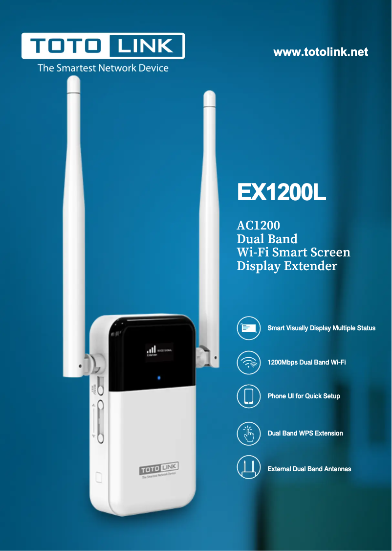 Page n°1 - Manuel utilisateur Totolink EX1200L