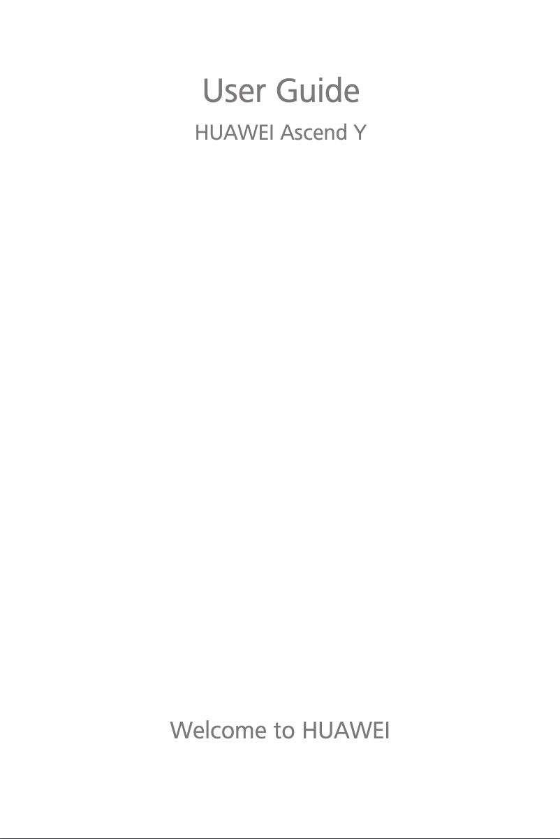 Page 1 de la notice Manuel utilisateur Huawei Ascend Y