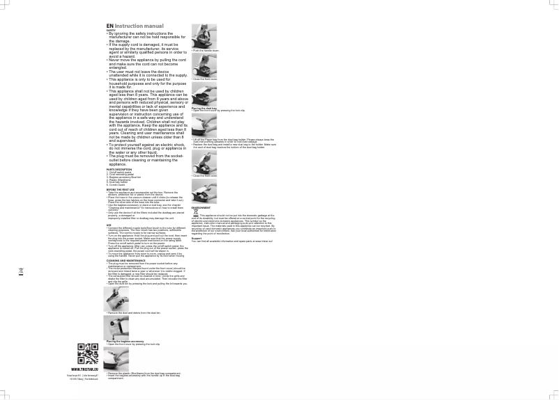 Page 1 de la notice Manuel utilisateur TriStar SZ-1932