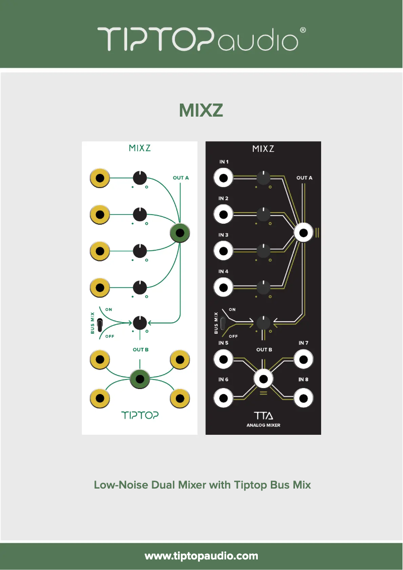 Image de la première page du manuel de l'appareil MIXZ