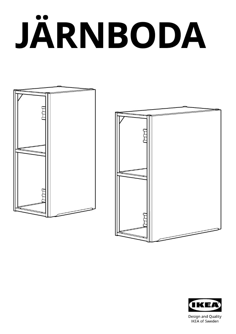 Página 1 del manual Manual de usuario Ikea JÄRNBODA 905.147.50