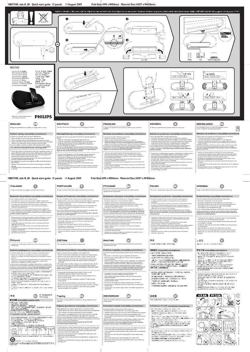 Imagen de la primera página del manual del dispositivo Fidelio SBD7500