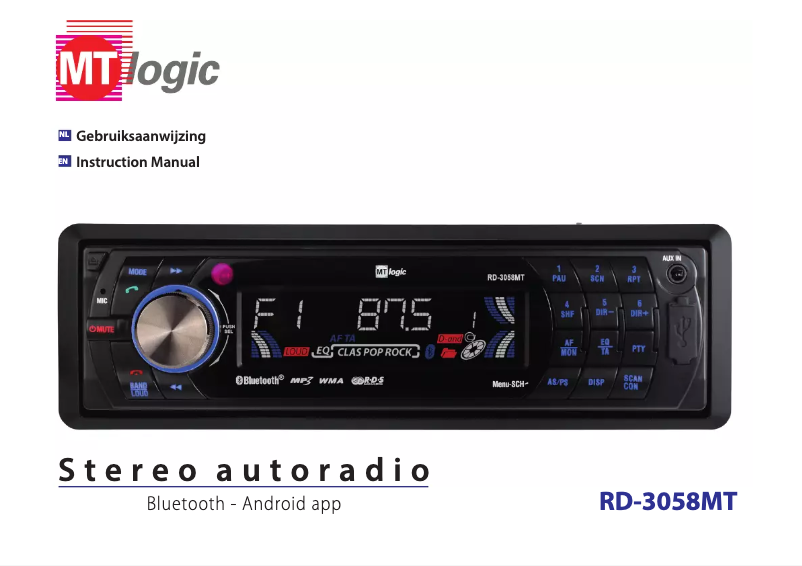 Page 1 de la notice Manuel utilisateur MT Logic RD-3058MT