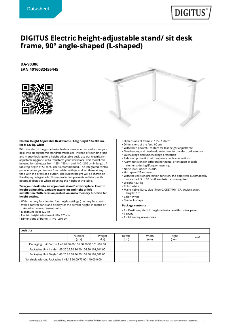 Image de la première page du manuel de l'appareil DA-90386