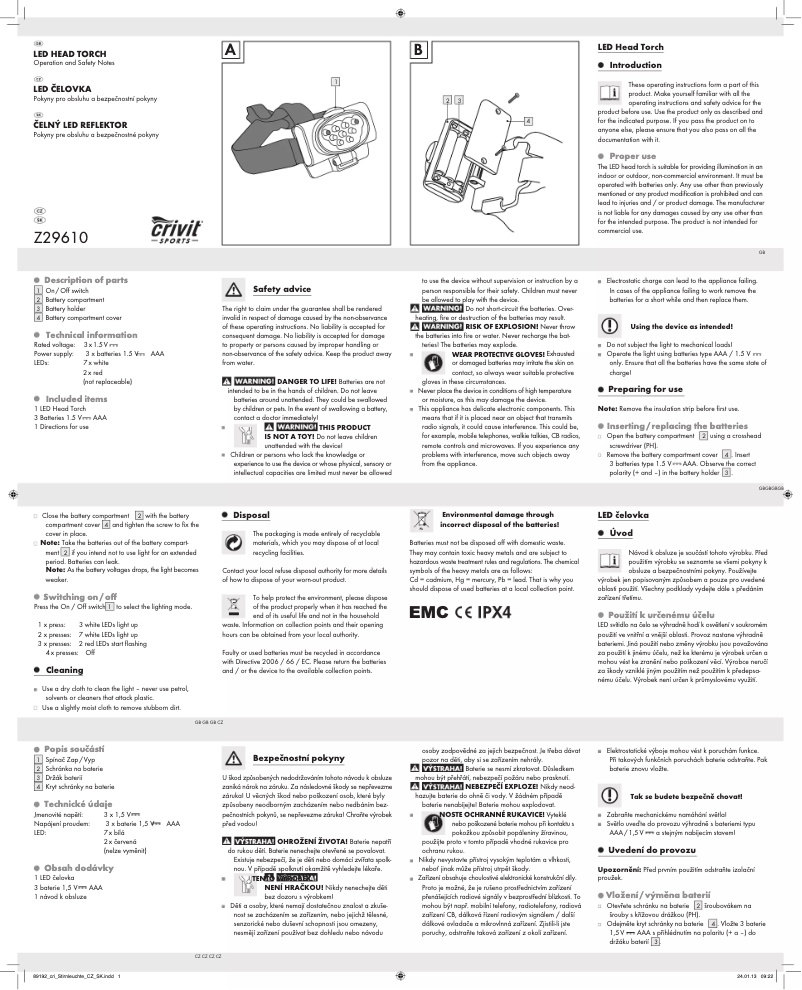 Image de la première page du manuel de l'appareil IAN 89192