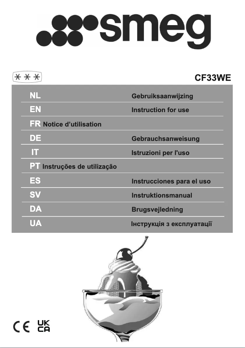 Page n°1 - Manuel utilisateur Smeg CF33WE