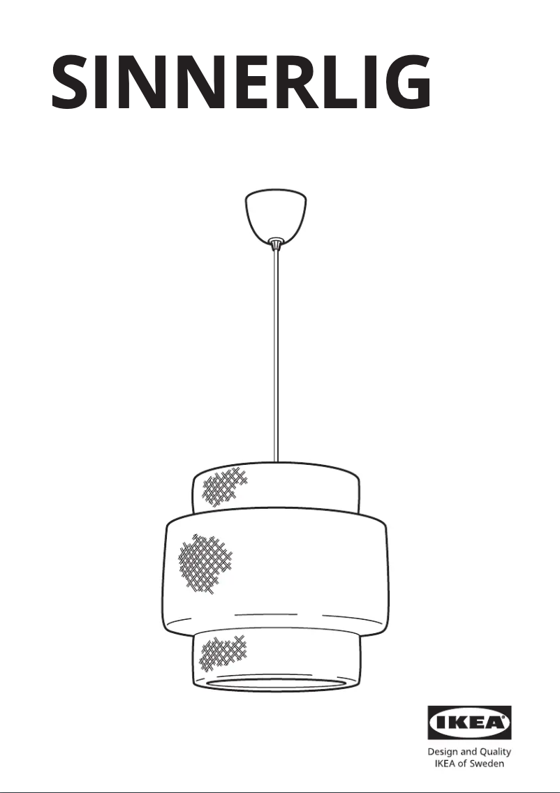 Image de la première page du manuel de l'appareil SINNERLIG 603.408.03