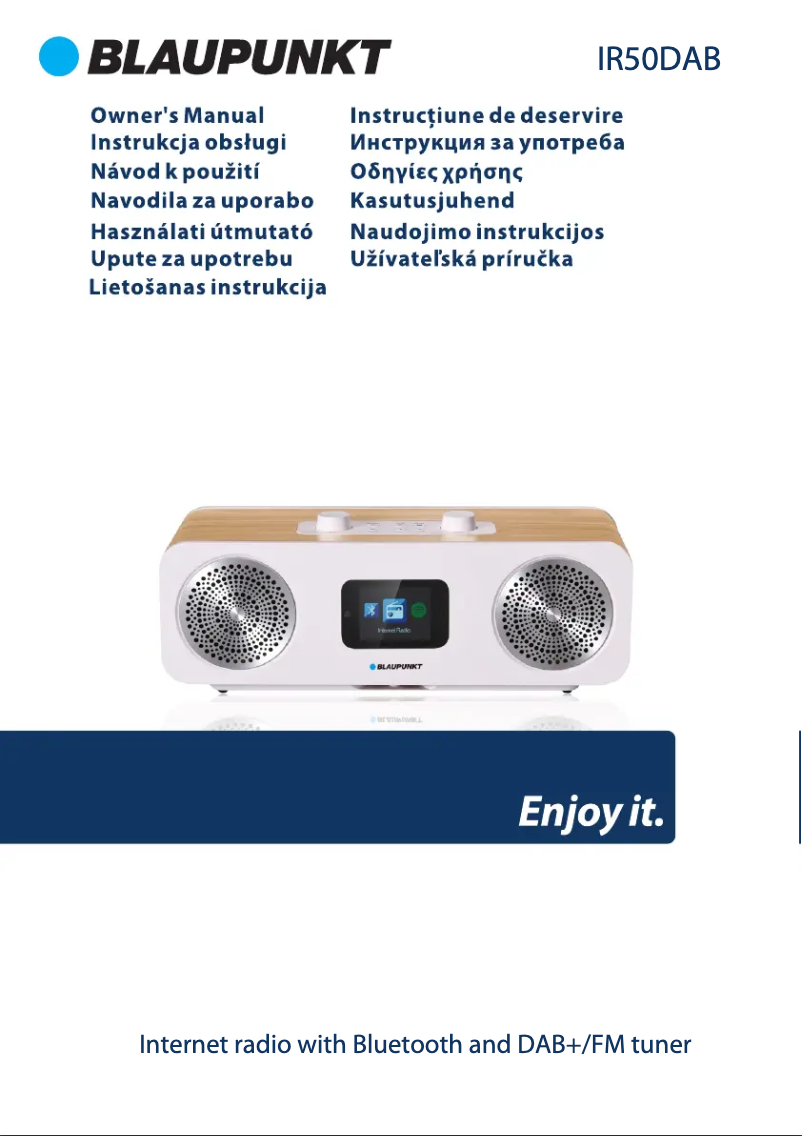 Page n°1 - Manuel utilisateur Blaupunkt IR50DAB