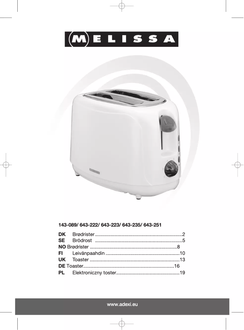 Image de la première page du manuel de l'appareil 143089