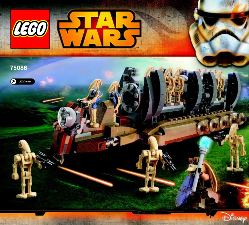 Page n°1 - Manuel utilisateur Lego Star Wars 75086