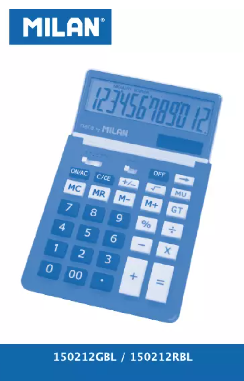 Page n°1 - Manuel utilisateur Milan 150212GBL