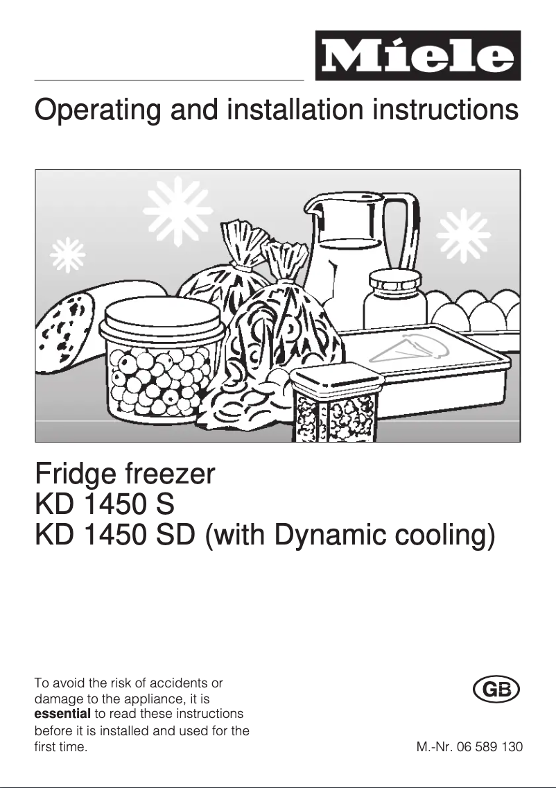 Page n°1 - Manuel utilisateur Miele KD 1450 SD
