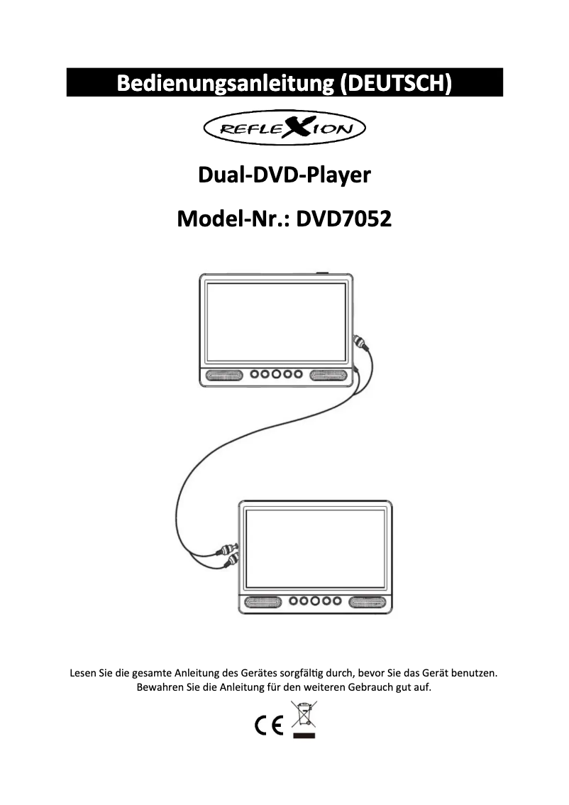 Page 1 de la notice Manuel utilisateur Reflexion DVD7052