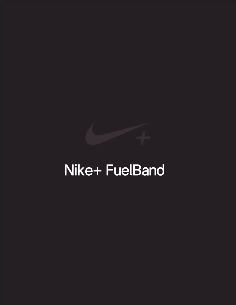 Page 1 de la notice Manuel utilisateur Nike FuelBand