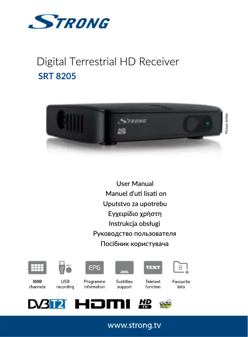 Page 1 de la notice Manuel utilisateur Strong SRT 82