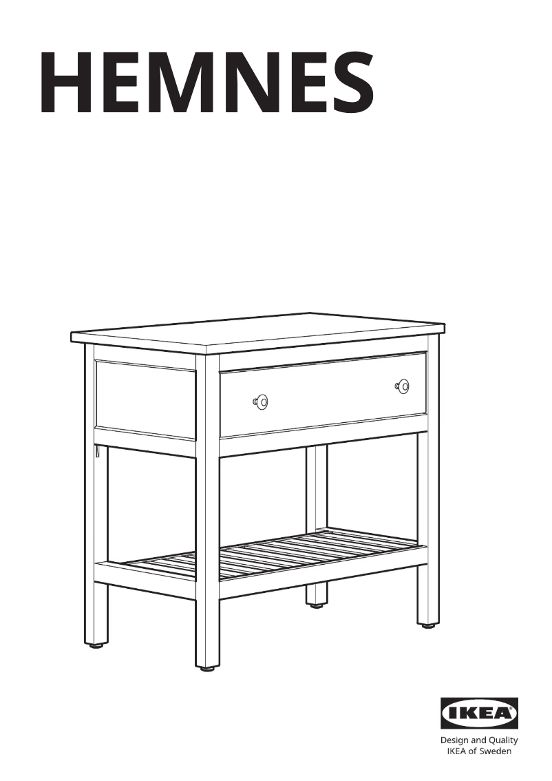 Imagen de la primera página del manual del dispositivo HEMNES 303.966.98