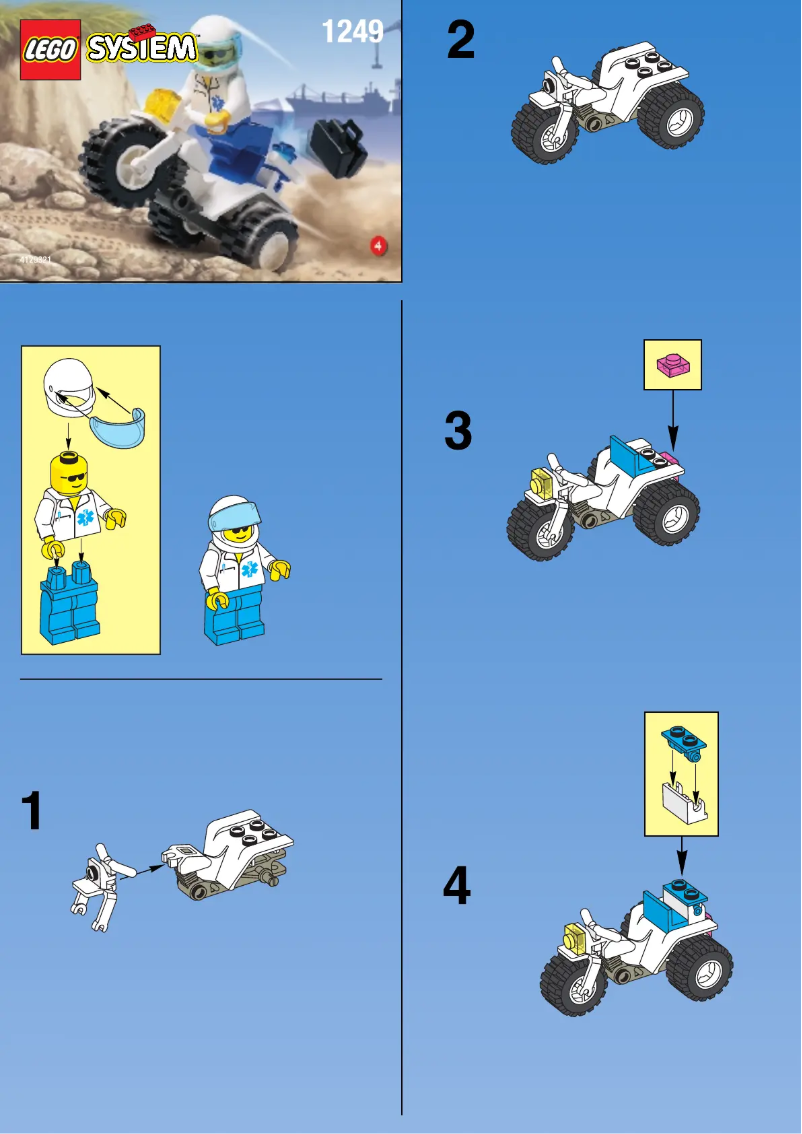 Page 1 de la notice Manuel utilisateur Lego PARAMEDIC ON MOTORCYCLE