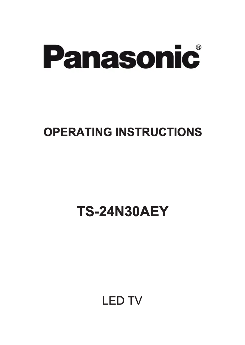 Page 1 de la notice Manuel utilisateur Panasonic TS-24N30AEY