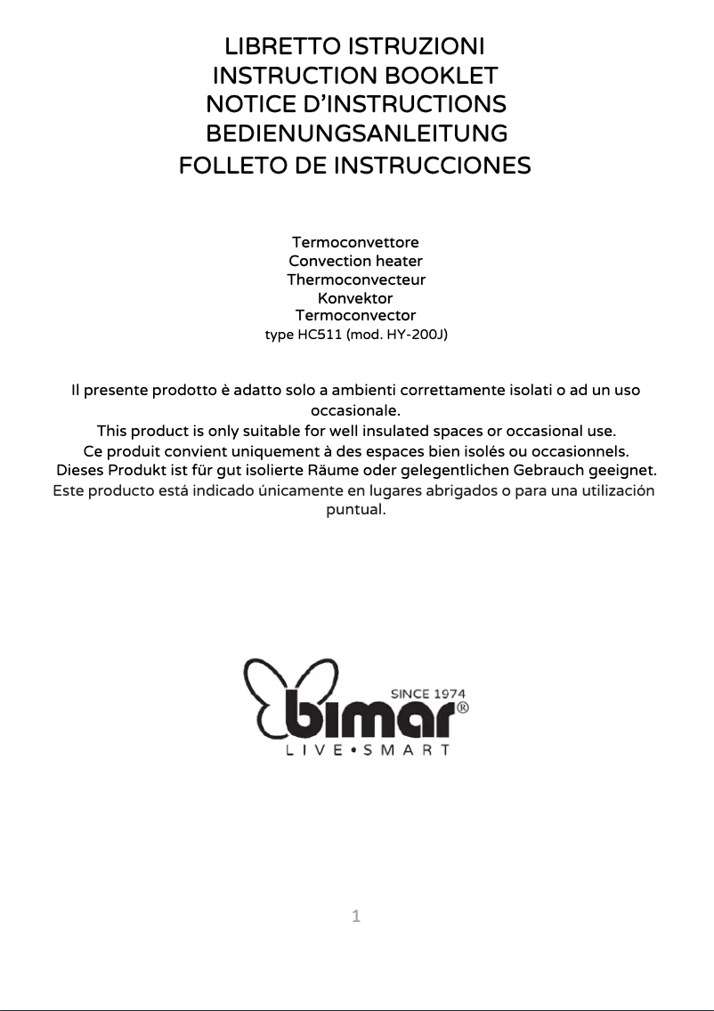 Image de la première page du manuel de l'appareil HC511