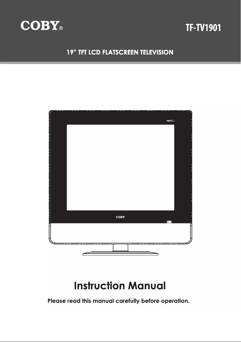 Page n°1 - Manuel utilisateur Coby TF-TV1901