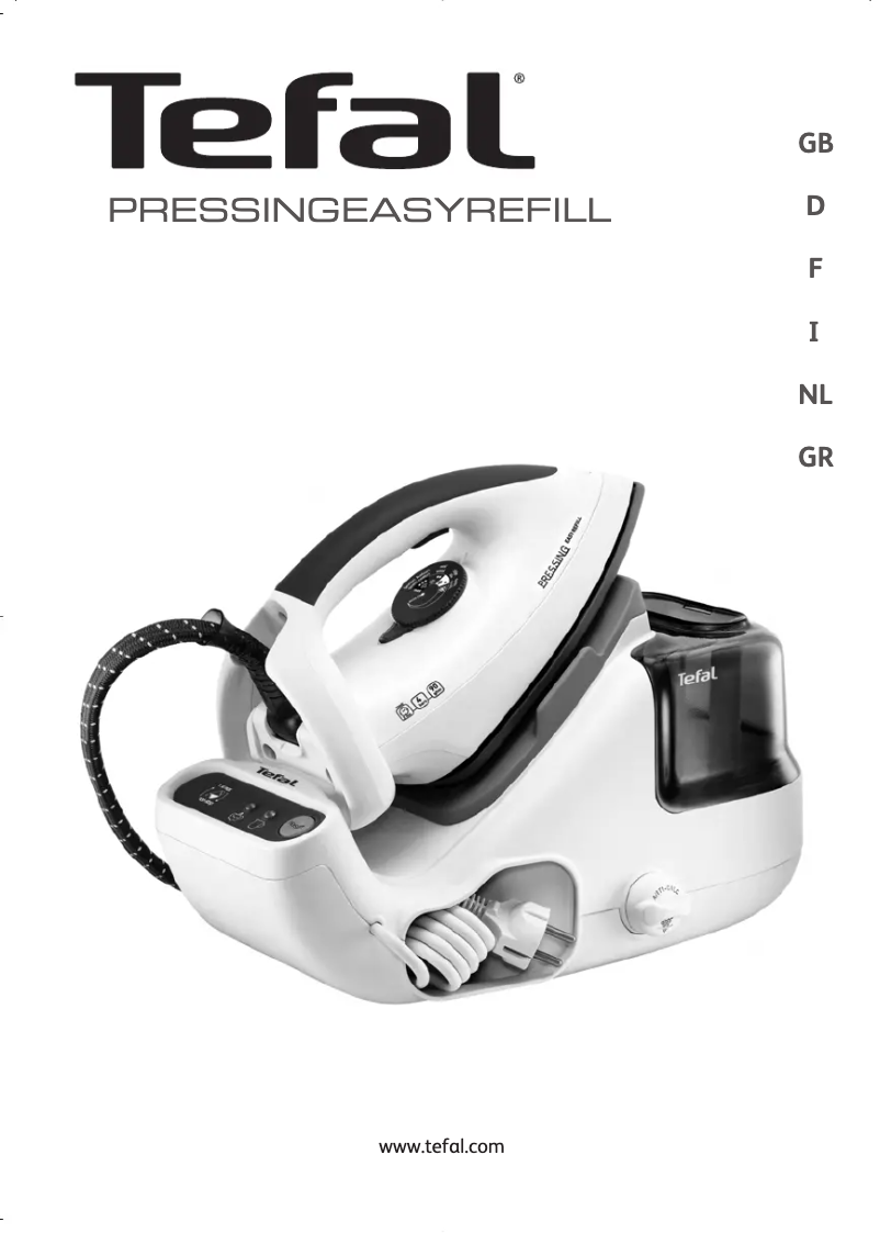 Page n°1 - Manuel utilisateur Tefal Pressing Easy Refill GV7070E0