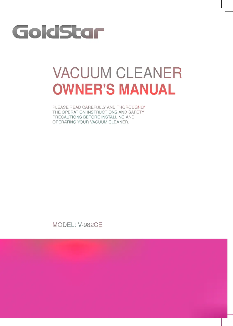 Page n°1 - Manuel utilisateur LG V-982CE