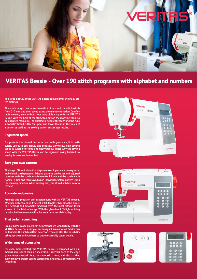 Image de la première page du manuel de l'appareil Bessie