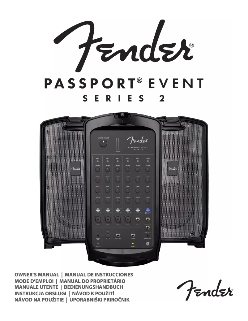 Page 1 de la notice Manuel utilisateur Fender Passport Event Series 2