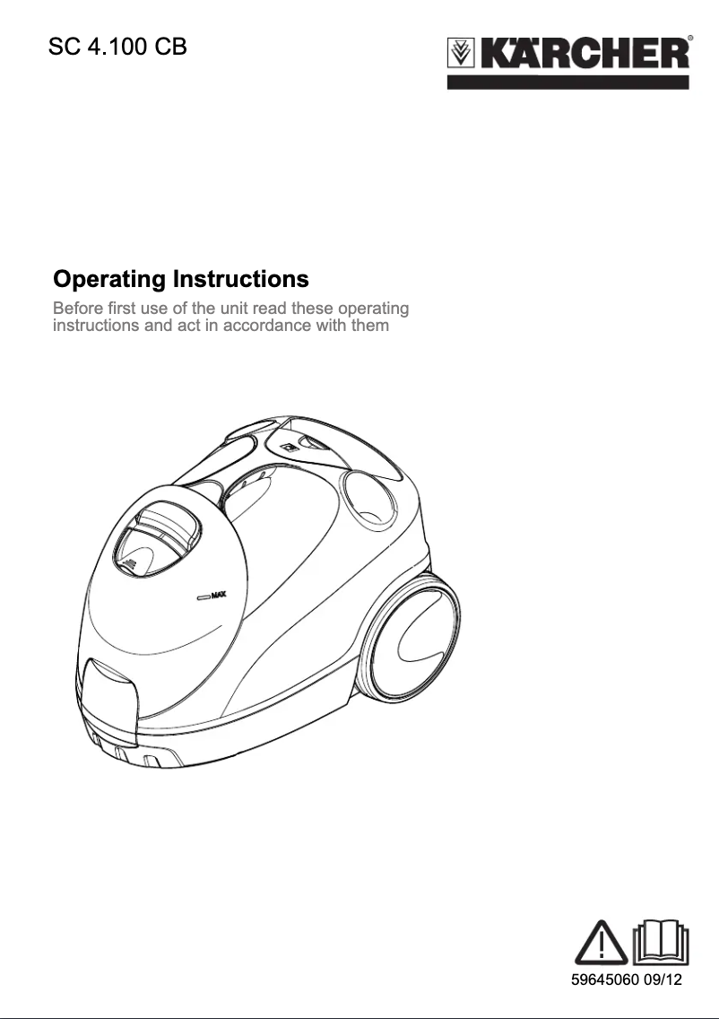 Page n°1 - Manuel utilisateur Kärcher SC 4.100 CB