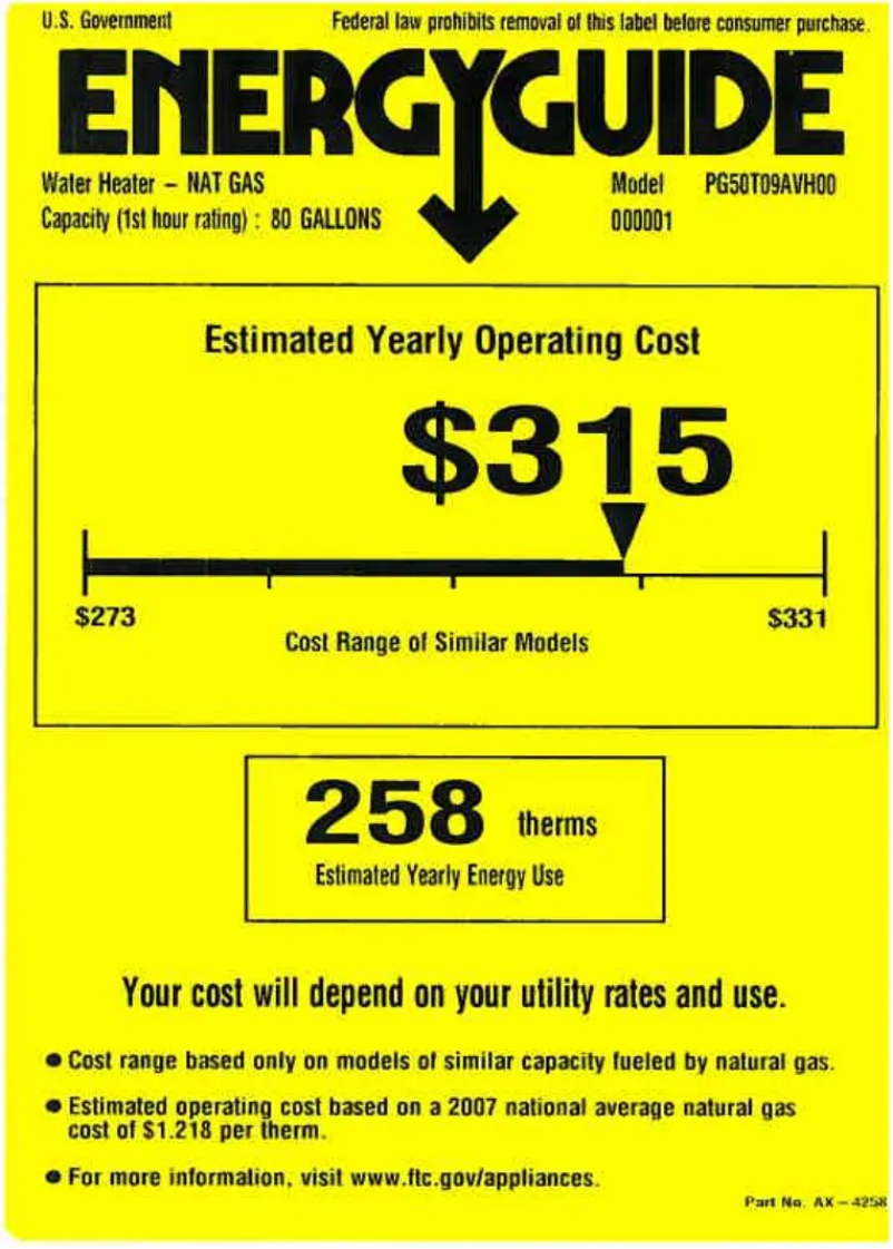 Image de la première page du manuel de l'appareil PG50T09AVH
