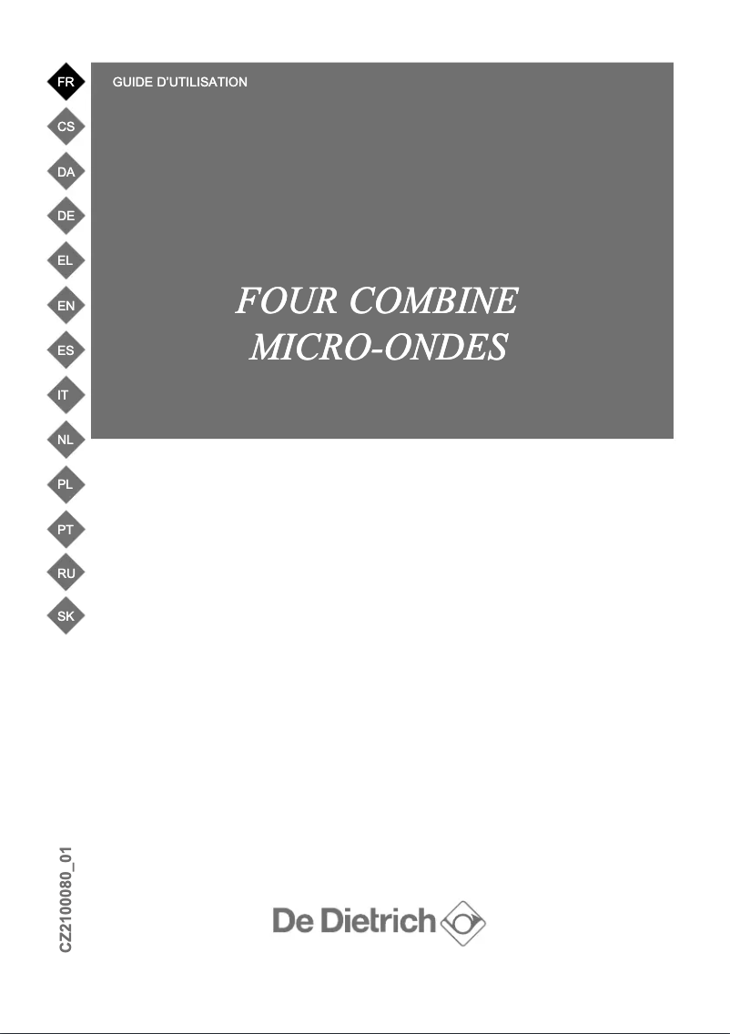 Image de la première page du manuel de l'appareil DKC7340A