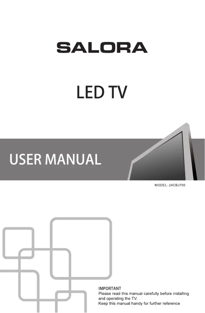 Page 1 de la notice Manuel utilisateur Salora 24CBJ700