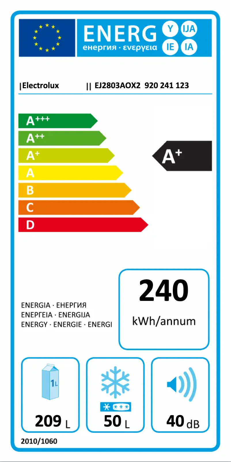 Image de la première page du manuel de l'appareil EJ2803AOX2