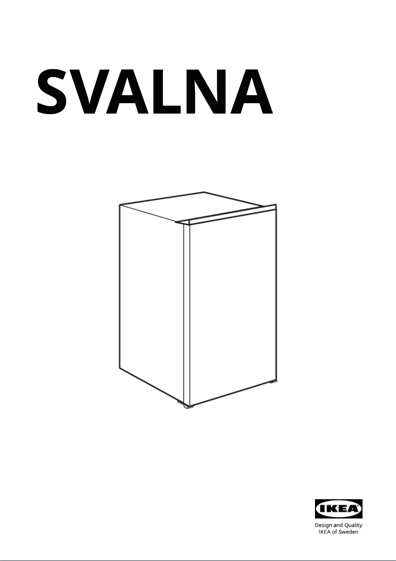 Page 1 de la notice Instructions / montage Ikea SVALNA