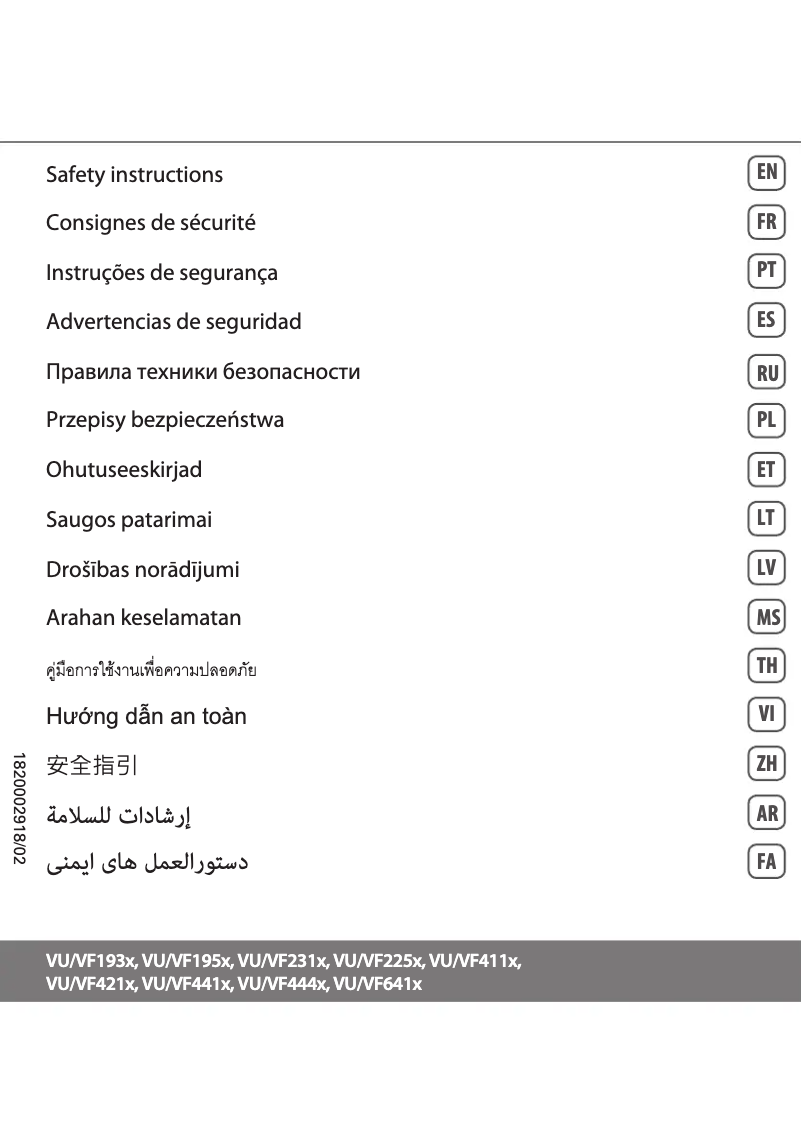 Page 1 de la notice Manuel utilisateur Tefal Ultimate Protect VF4210