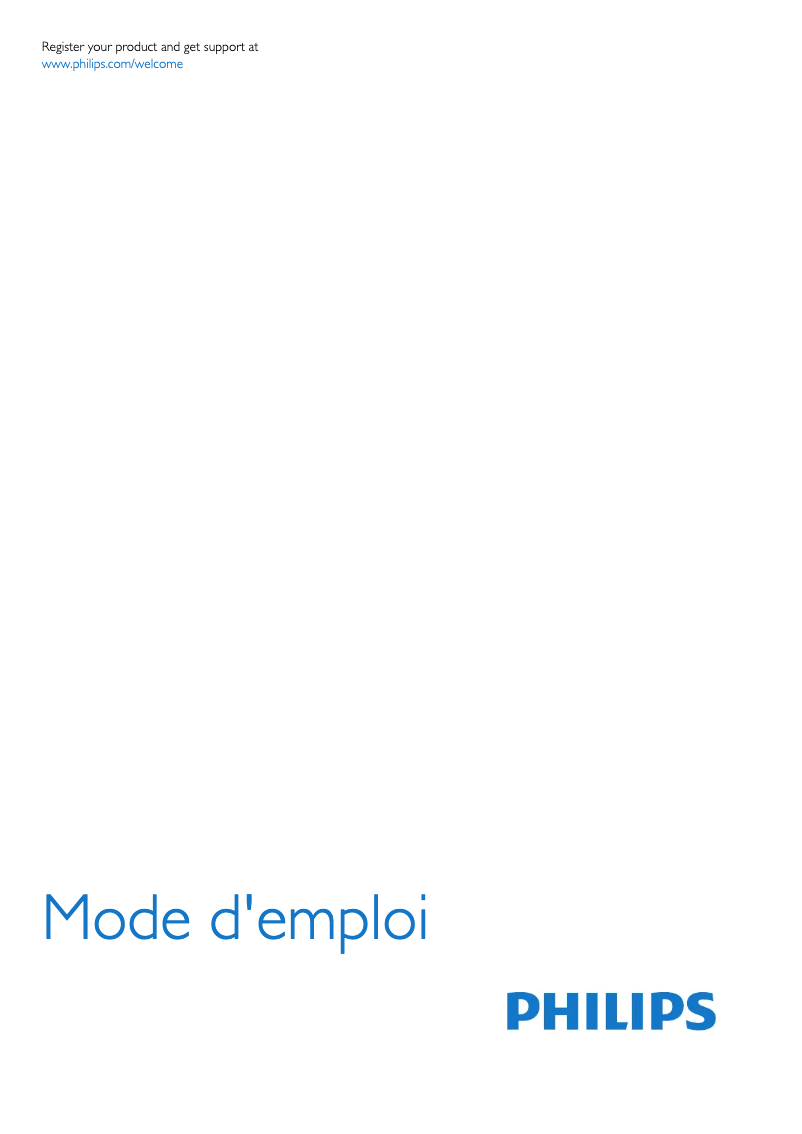 Image de la première page du manuel de l'appareil 42PFS7199