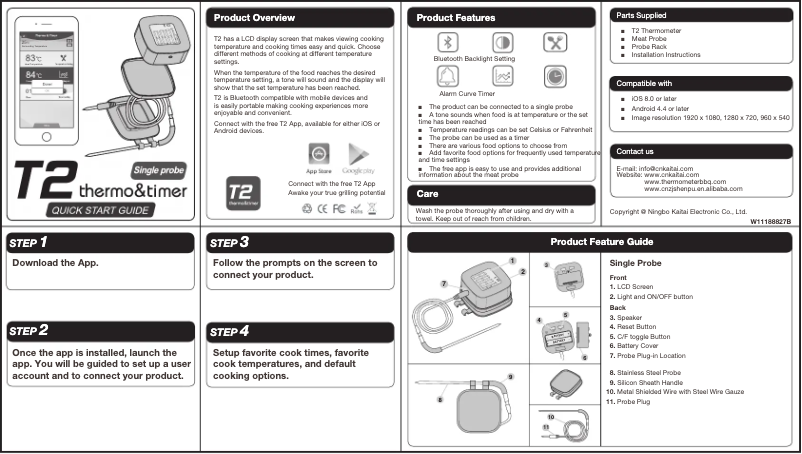 Page n°1 - Guide de démarrage rapide JennAir JGRP436HM