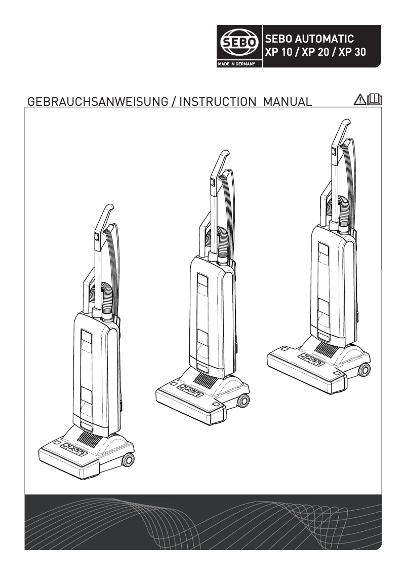 Page 1 de la notice Manuel utilisateur Sebo 450 Evolution