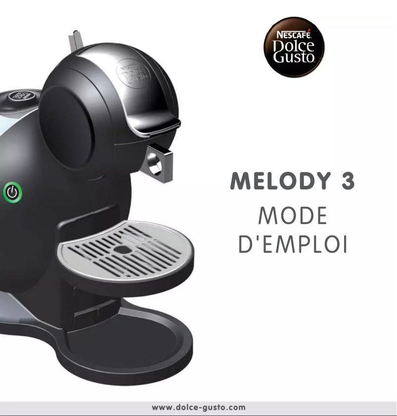 Image de la première page du manuel de l'appareil Nescafé Dolce Gusto Melody 3